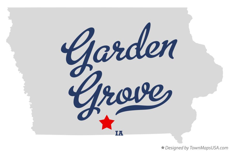 Map of Garden Grove Iowa IA