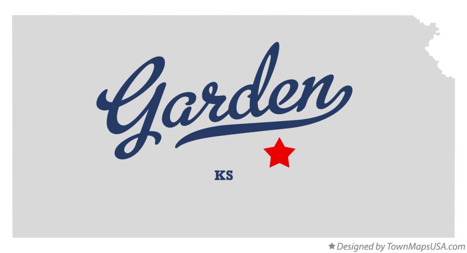 Map of Garden Kansas KS