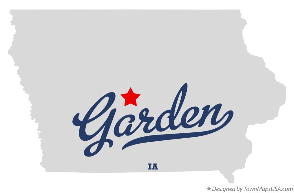 Map of Garden Iowa IA