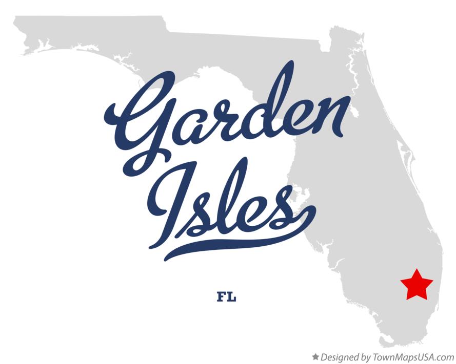 Map of Garden Isles Florida FL