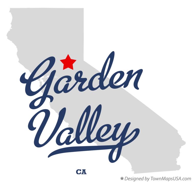Map of Garden Valley California CA