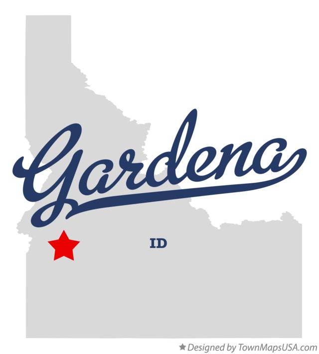 Map of Gardena Idaho ID