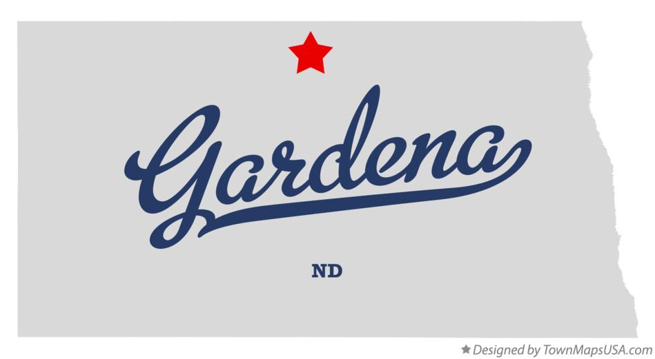 Map of Gardena North Dakota ND