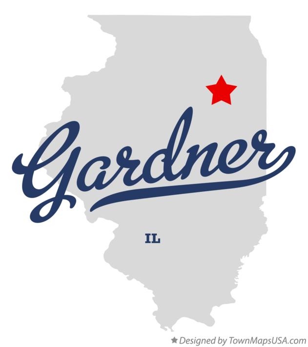 Map of Gardner Illinois IL