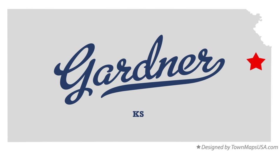 Map of Gardner Kansas KS