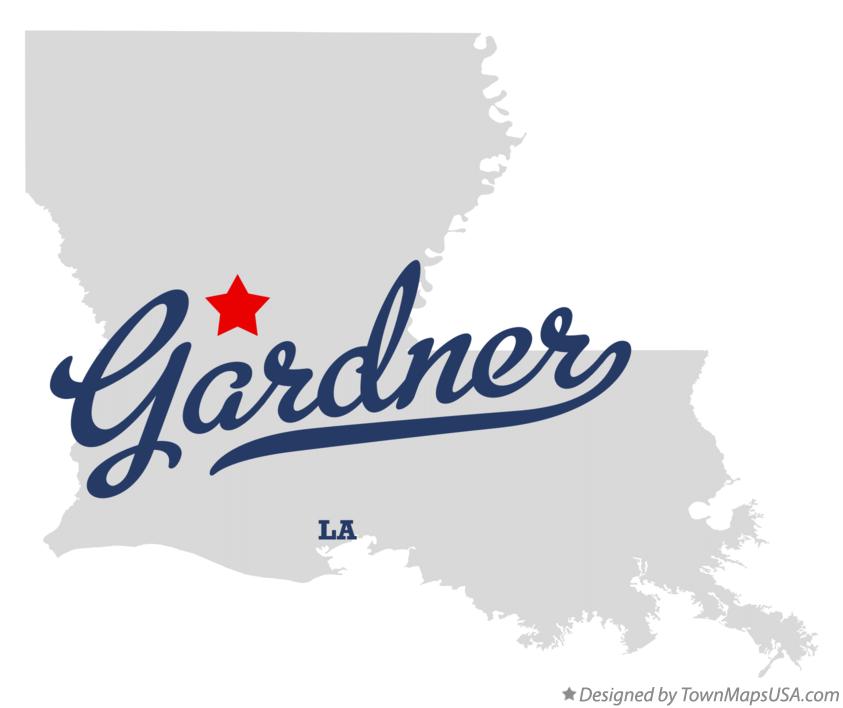 Map of Gardner Louisiana LA
