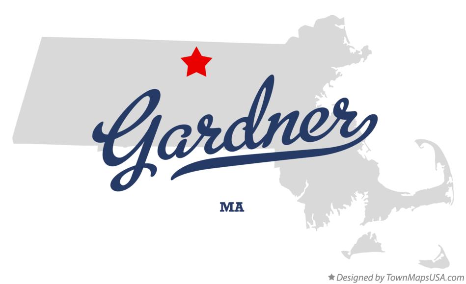 Map of Gardner Massachusetts MA