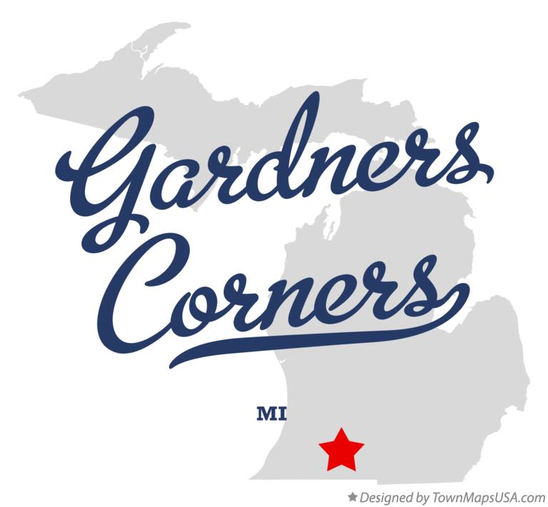 Map of Gardners Corners Michigan MI