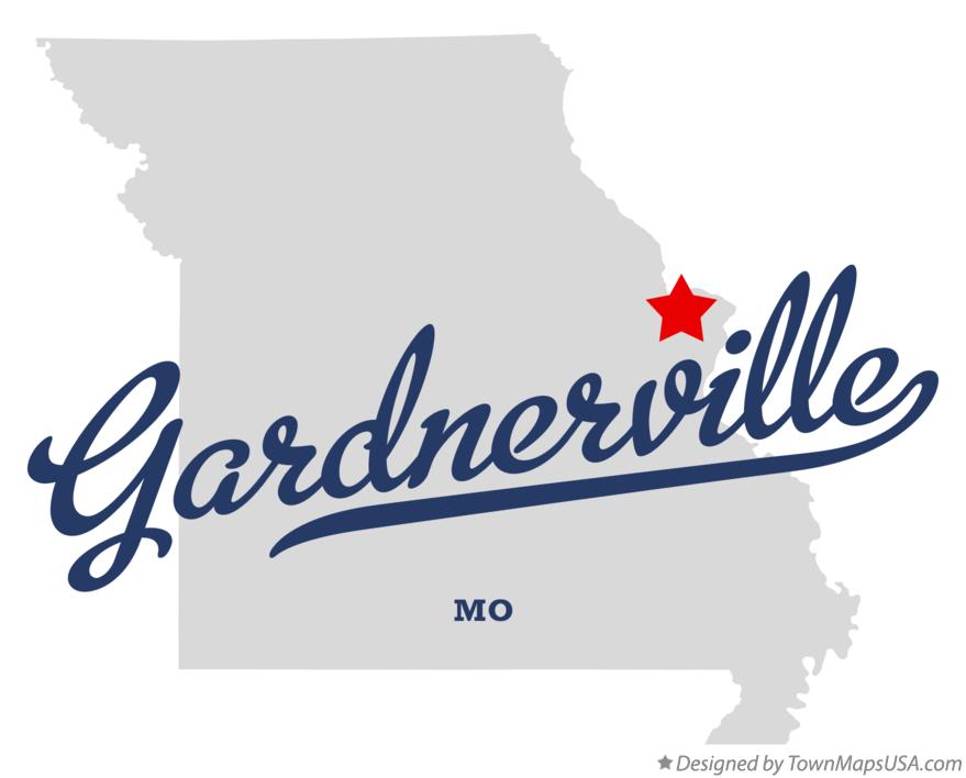 Map of Gardnerville Missouri MO
