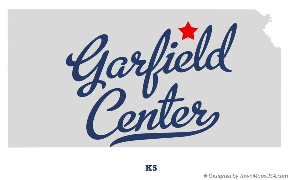 Map of Garfield Center Kansas KS
