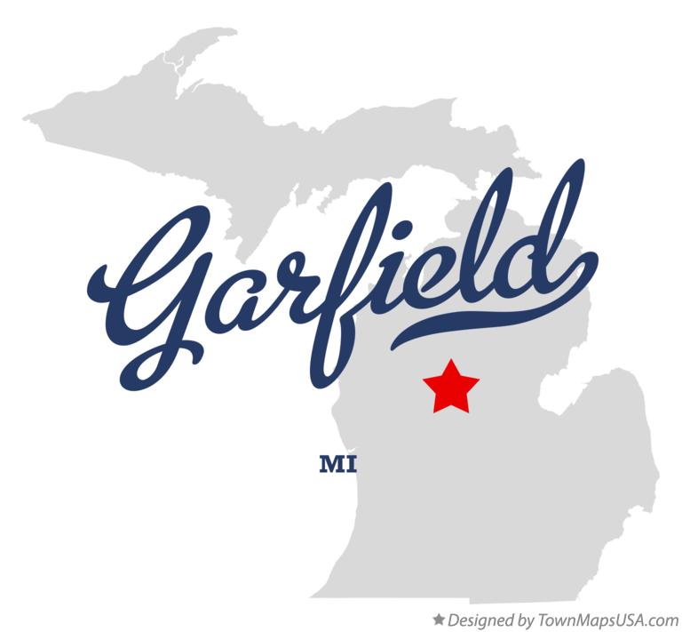 Map of Garfield Michigan MI