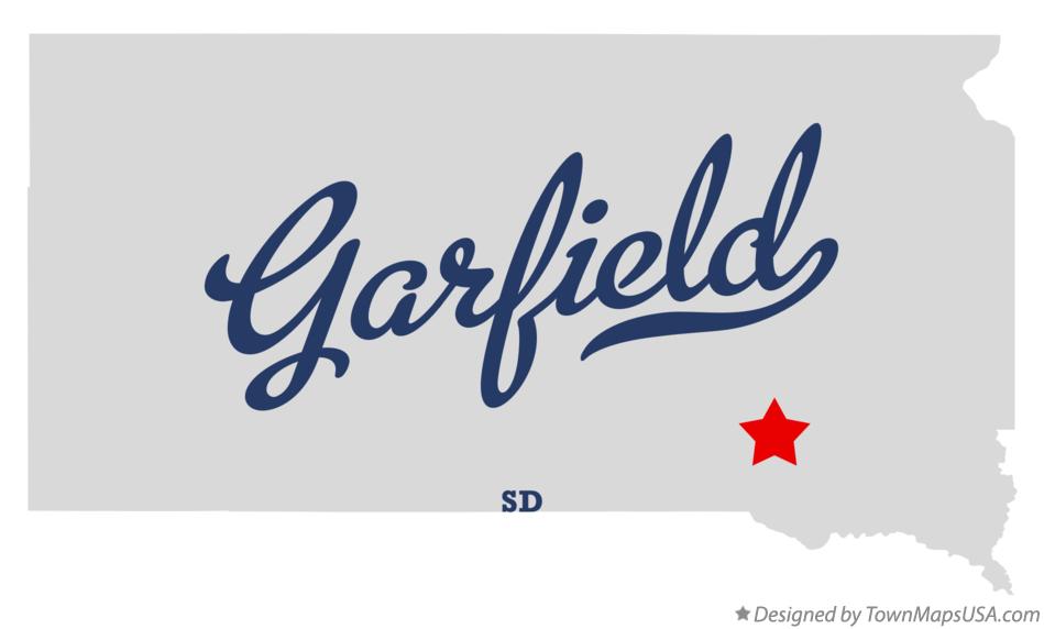 Map of Garfield South Dakota SD