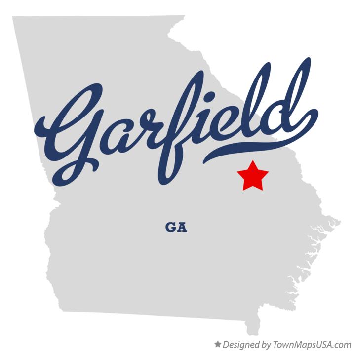 Map of Garfield Georgia GA