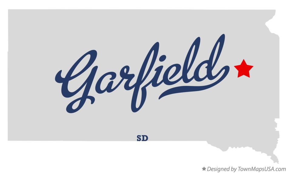 Map of Garfield South Dakota SD