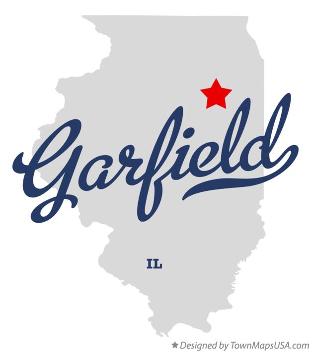 Map of Garfield Illinois IL