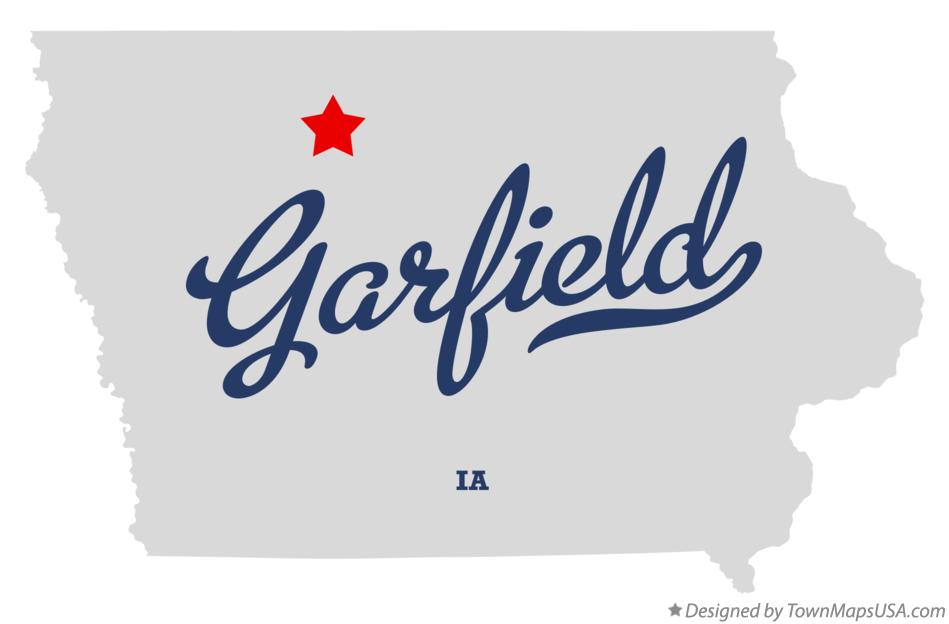Map of Garfield Iowa IA