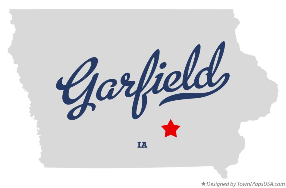 Map of Garfield Iowa IA