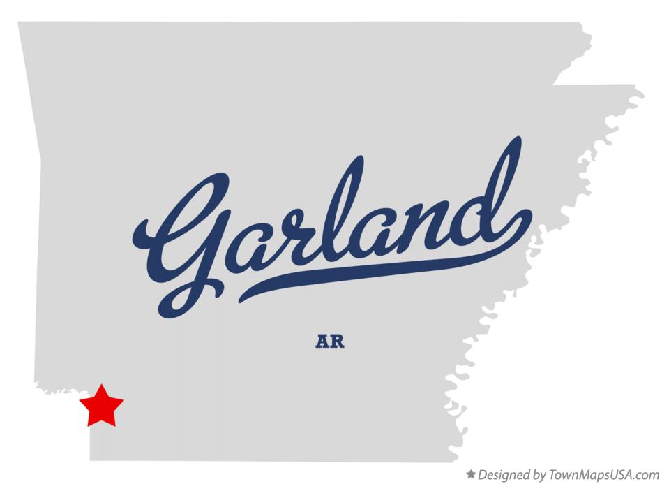 Map of Garland Arkansas AR