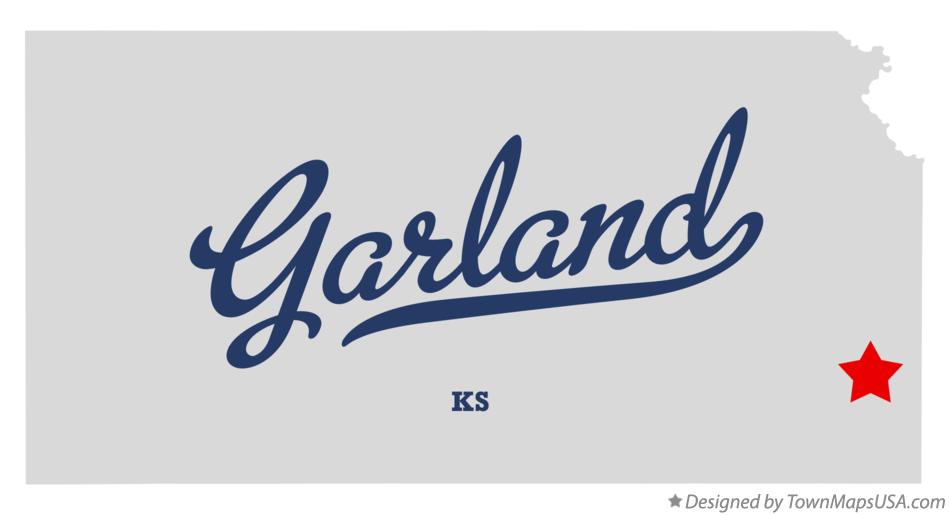 Map of Garland Kansas KS