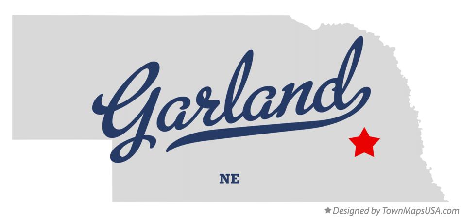 Map of Garland Nebraska NE