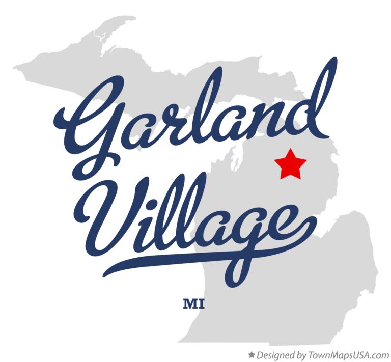 Map of Garland Village Michigan MI