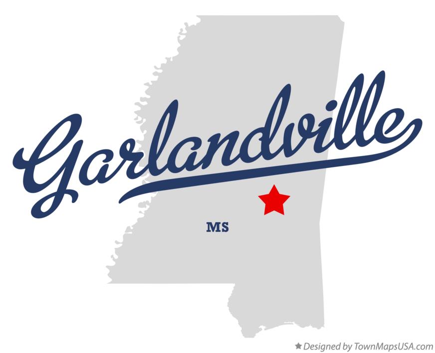 Map of Garlandville Mississippi MS