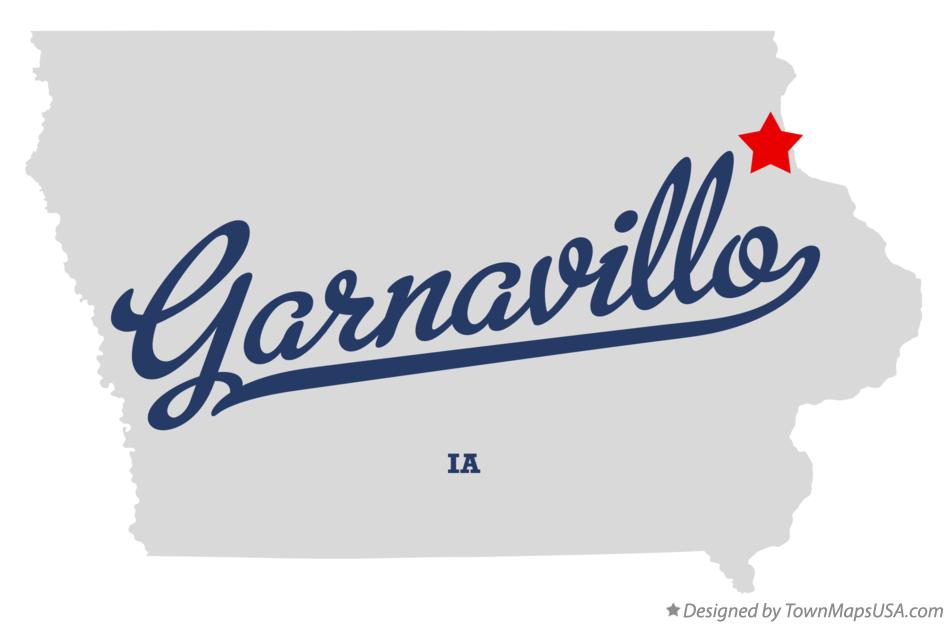 Map of Garnavillo Iowa IA