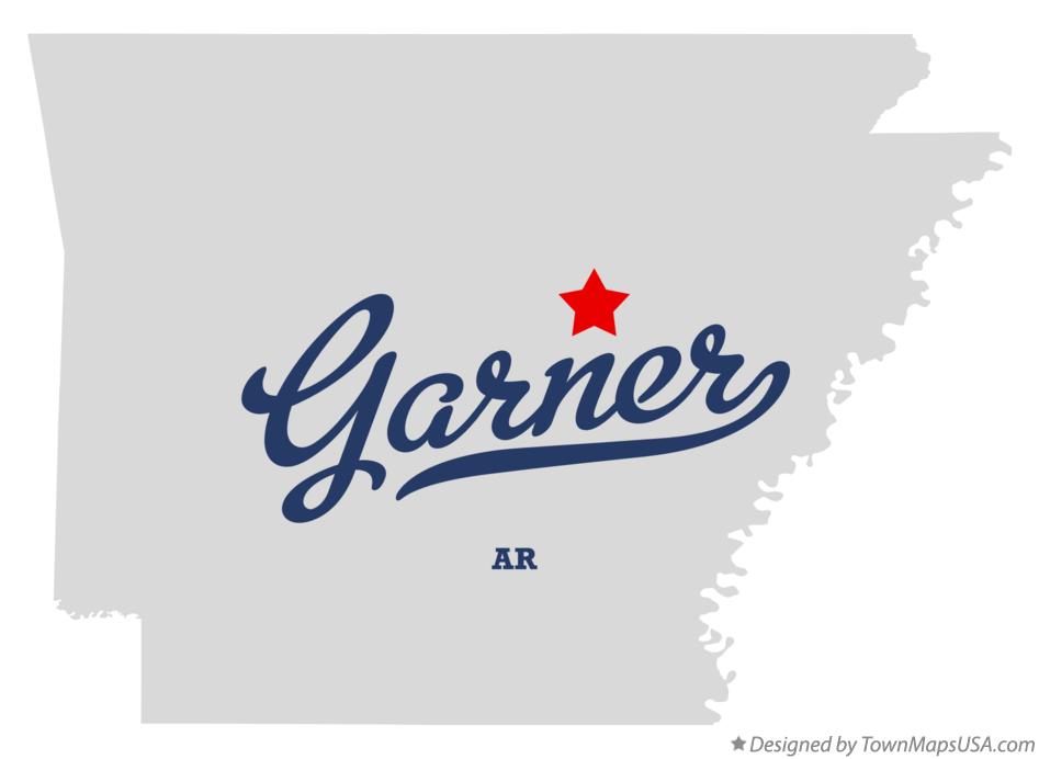 Map of Garner Arkansas AR