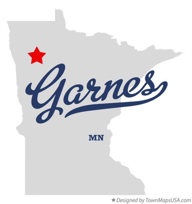 Map of Garnes Minnesota MN