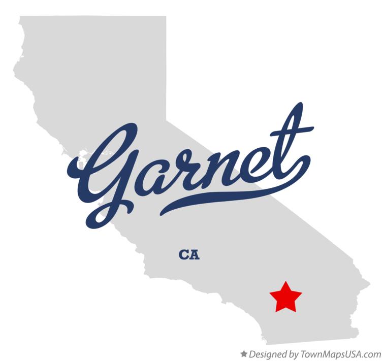 Map of Garnet California CA