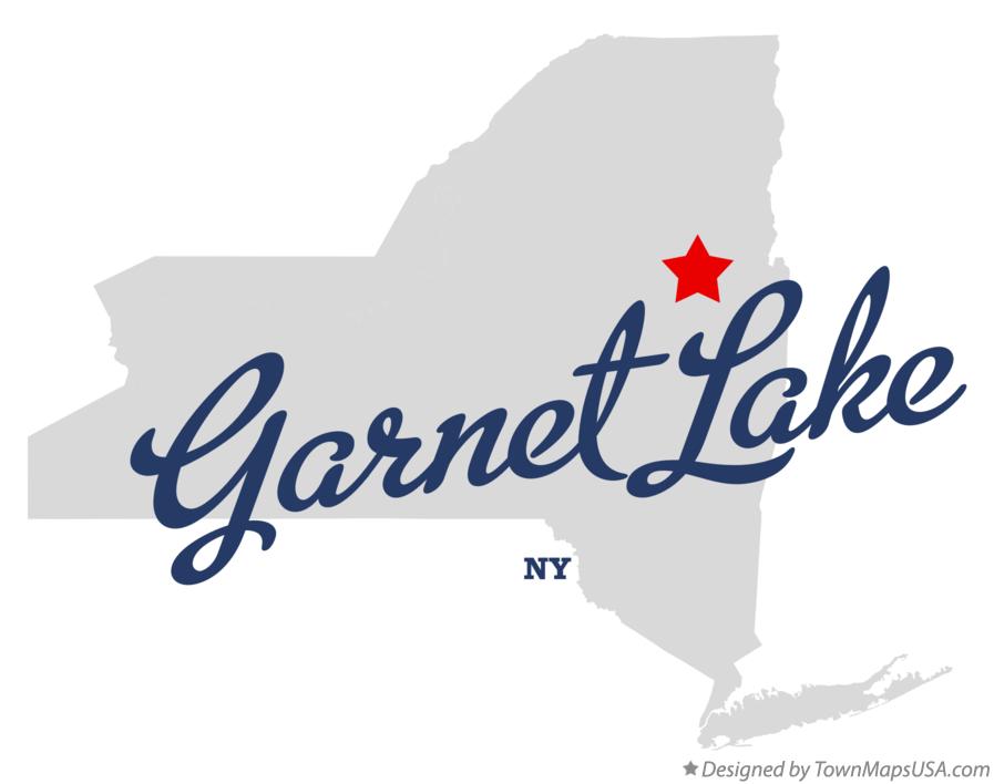 Map of Garnet Lake New York NY