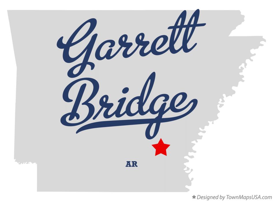 Map of Garrett Bridge Arkansas AR