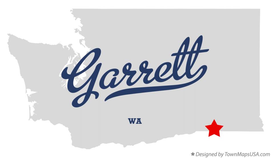 Map of Garrett Washington WA