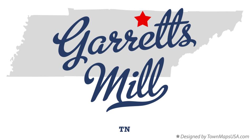 Map of Garretts Mill Tennessee TN