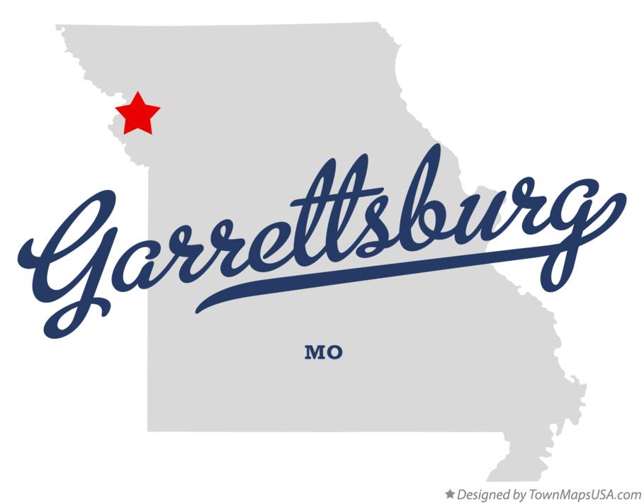 Map of Garrettsburg Missouri MO