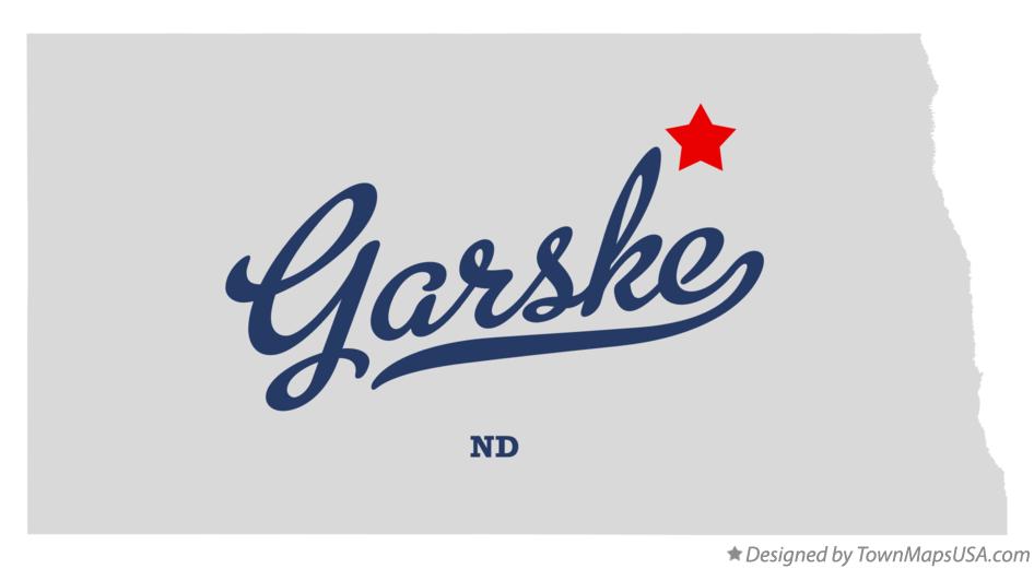Map of Garske North Dakota ND