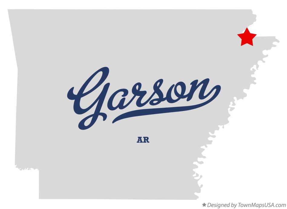 Map of Garson Arkansas AR
