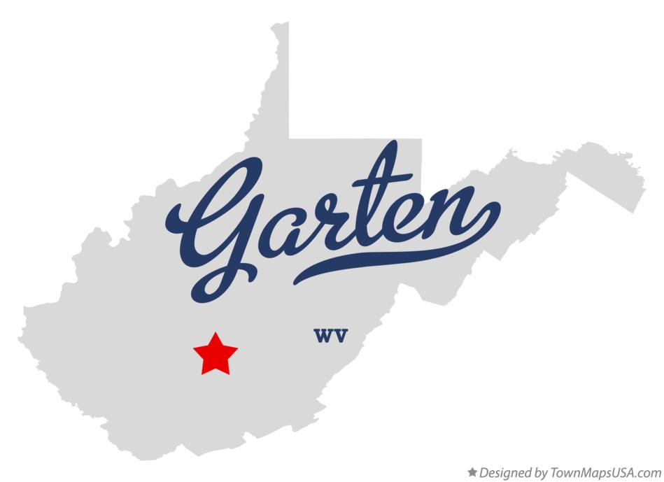 Map of Garten West Virginia WV