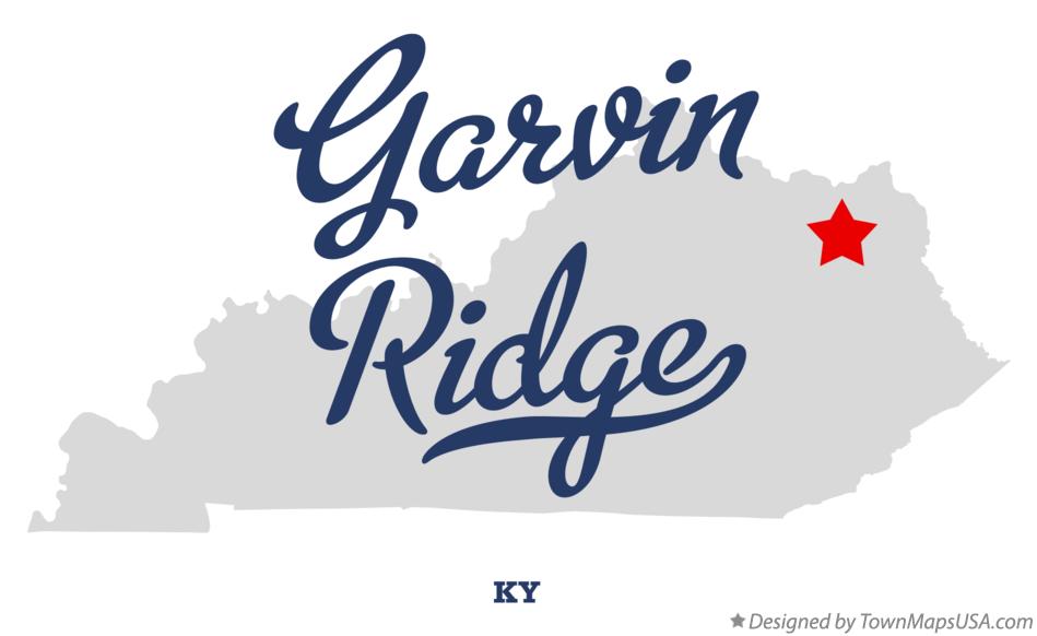 Map of Garvin Ridge Kentucky KY