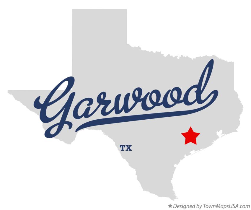 Map of Garwood Texas TX