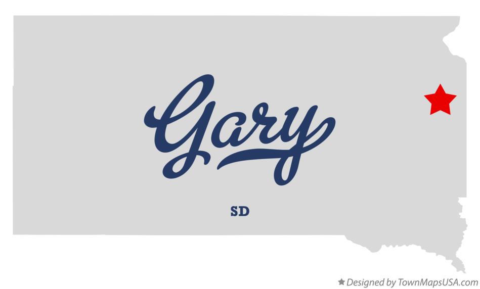 Map of Gary South Dakota SD