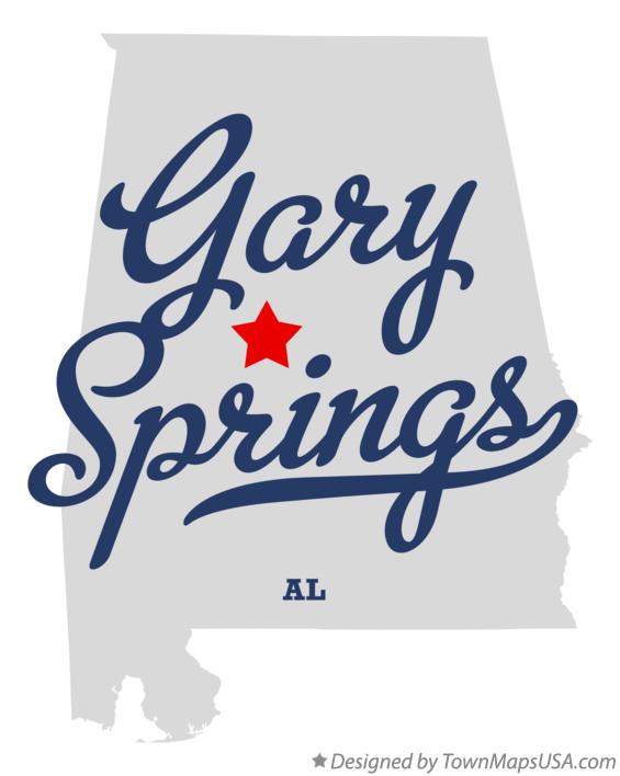 Map of Gary Springs Alabama AL