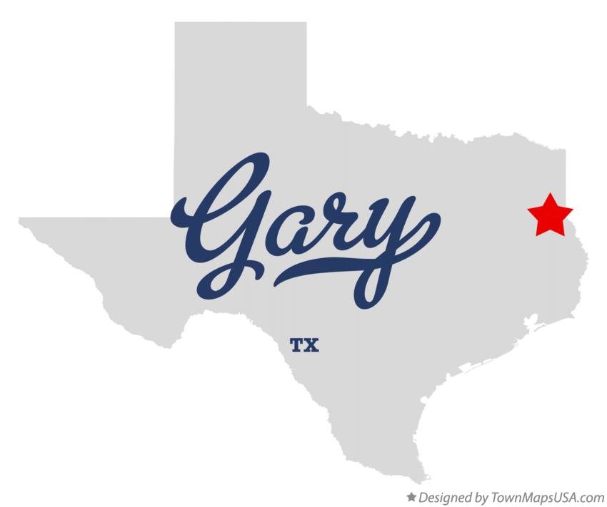 Map of Gary Texas TX