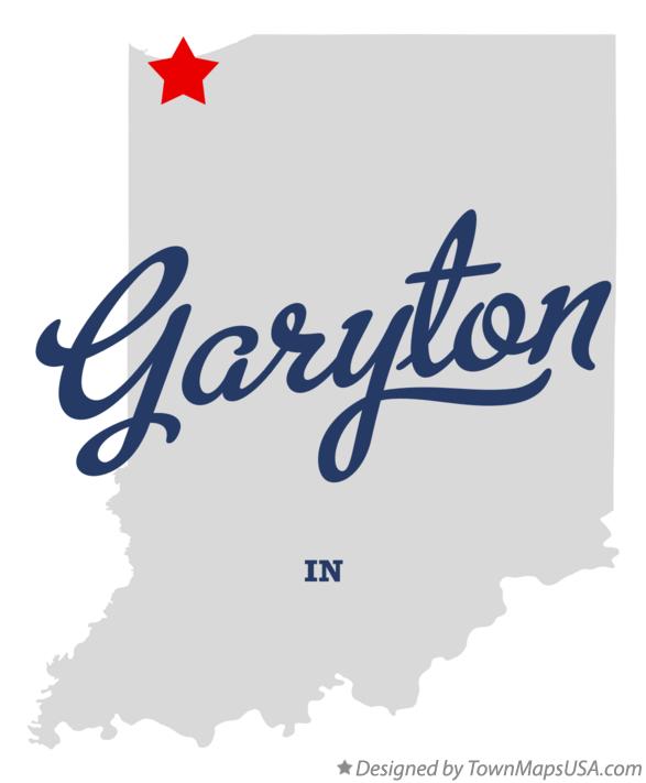 Map of Garyton Indiana IN