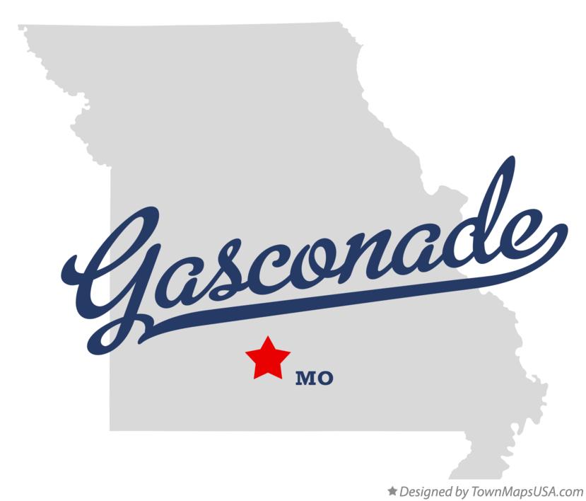 Map of Gasconade Missouri MO
