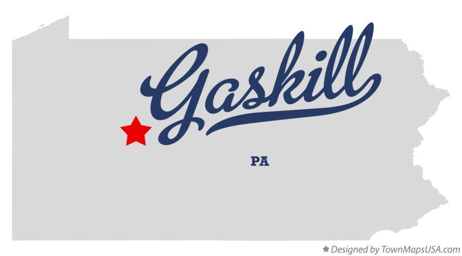 Map of Gaskill Pennsylvania PA