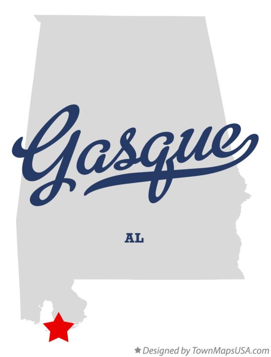 Map of Gasque Alabama AL