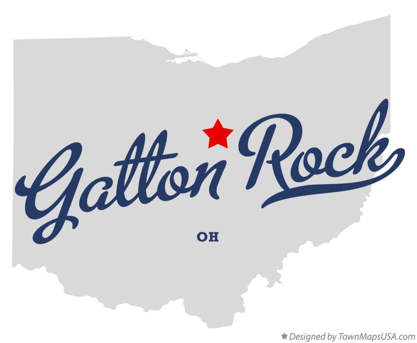 Map of Gatton Rock Ohio OH