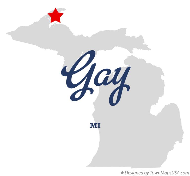 Map of Gay Michigan MI
