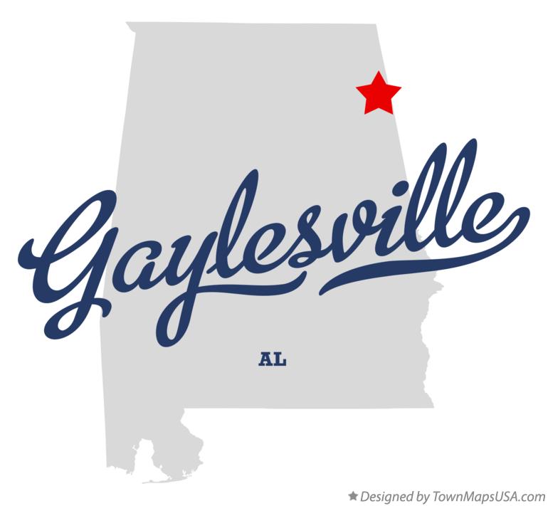 Map of Gaylesville Alabama AL